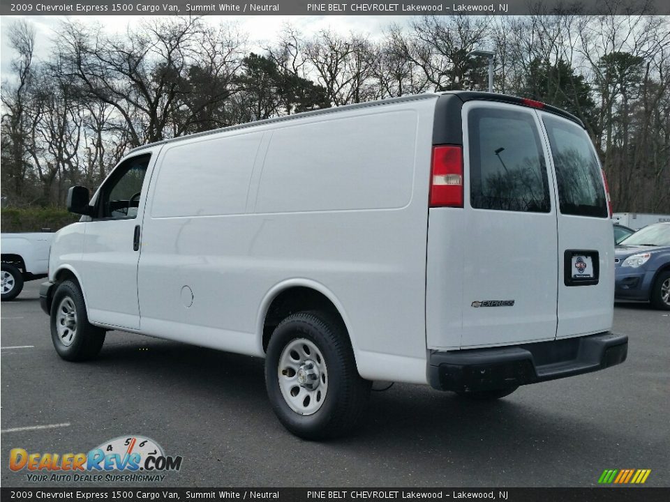 2009 Chevrolet Express 1500 Cargo Van Summit White / Neutral Photo #5