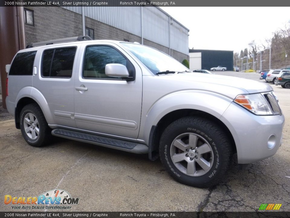 2008 Nissan Pathfinder LE 4x4 Silver Lightning / Graphite Photo #1