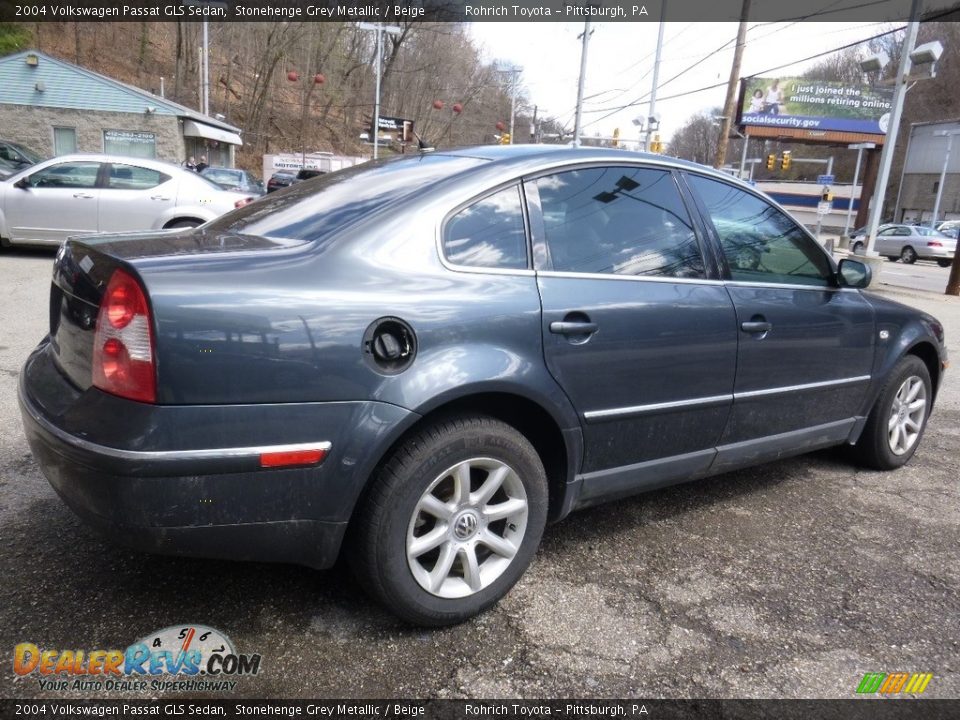 2004 Volkswagen Passat GLS Sedan Stonehenge Grey Metallic / Beige Photo #5