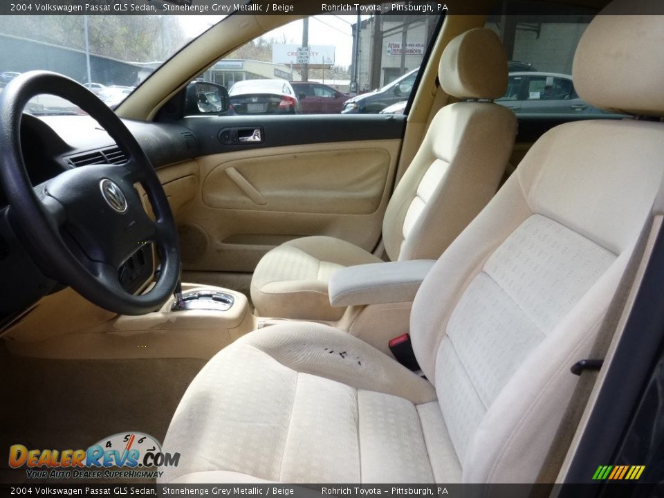 2004 Volkswagen Passat GLS Sedan Stonehenge Grey Metallic / Beige Photo #10