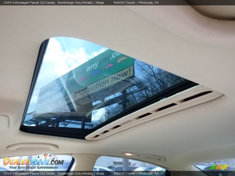 2004 Volkswagen Passat GLS Sedan Stonehenge Grey Metallic / Beige Photo #12
