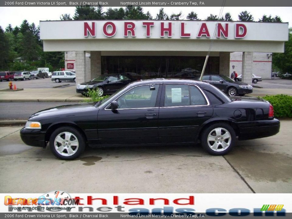 2006 Ford Crown Victoria LX Sport Black / Charcoal Black Photo #1