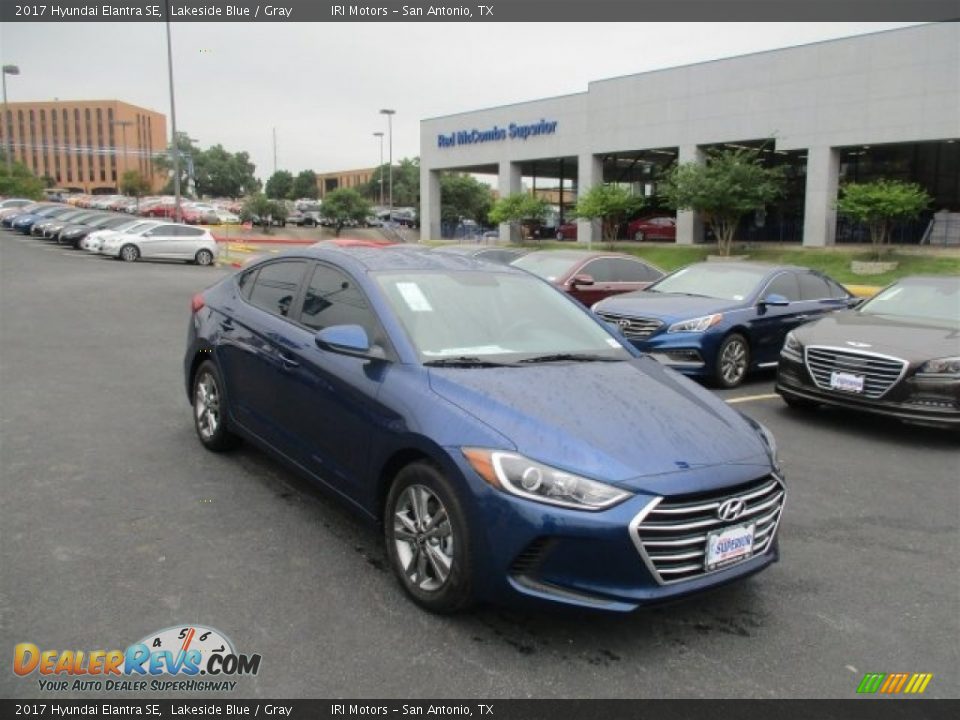 2017 Hyundai Elantra SE Lakeside Blue / Gray Photo #1
