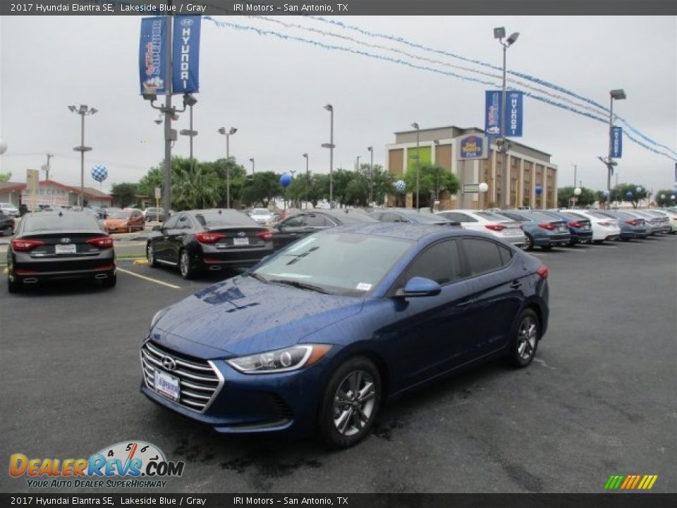 2017 Hyundai Elantra SE Lakeside Blue / Gray Photo #2