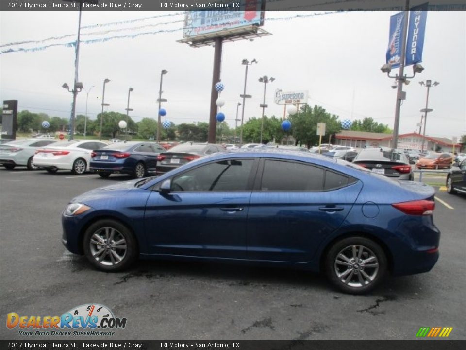 2017 Hyundai Elantra SE Lakeside Blue / Gray Photo #3