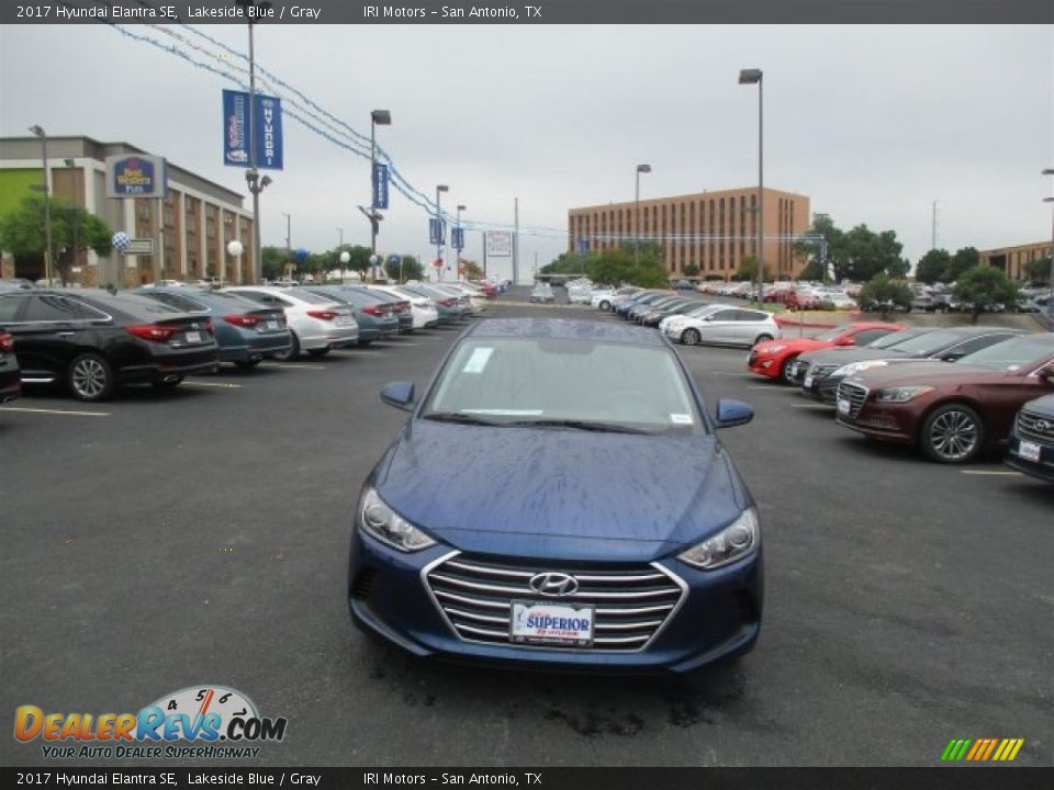 2017 Hyundai Elantra SE Lakeside Blue / Gray Photo #7