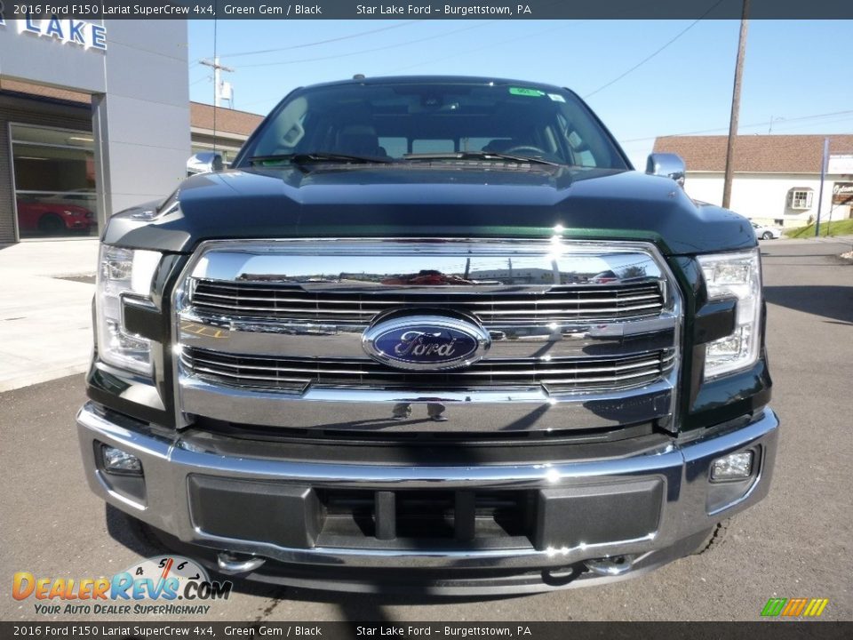 2016 Ford F150 Lariat SuperCrew 4x4 Green Gem / Black Photo #2