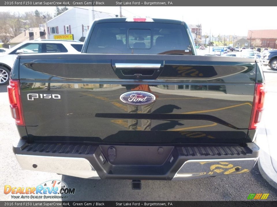 2016 Ford F150 Lariat SuperCrew 4x4 Green Gem / Black Photo #6