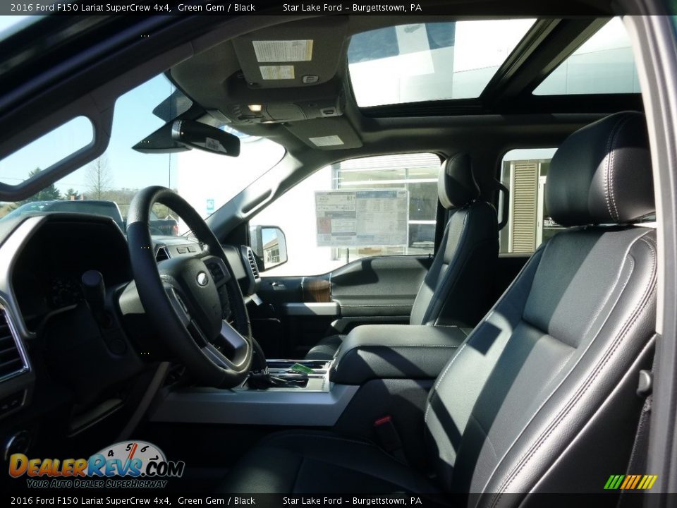 2016 Ford F150 Lariat SuperCrew 4x4 Green Gem / Black Photo #9