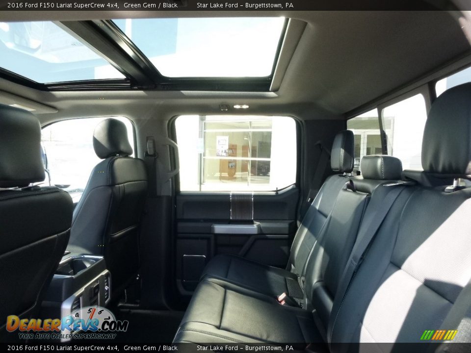 2016 Ford F150 Lariat SuperCrew 4x4 Green Gem / Black Photo #10