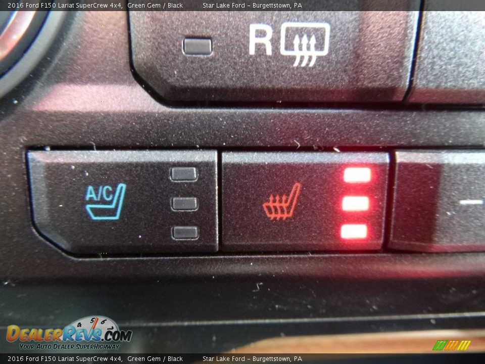 2016 Ford F150 Lariat SuperCrew 4x4 Green Gem / Black Photo #17