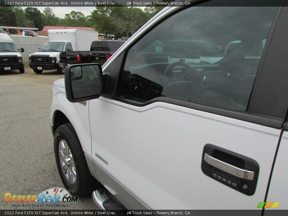 2012 Ford F150 XLT SuperCab 4x4 Oxford White / Steel Gray Photo #12