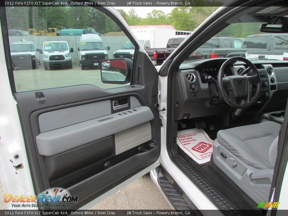 2012 Ford F150 XLT SuperCab 4x4 Oxford White / Steel Gray Photo #13