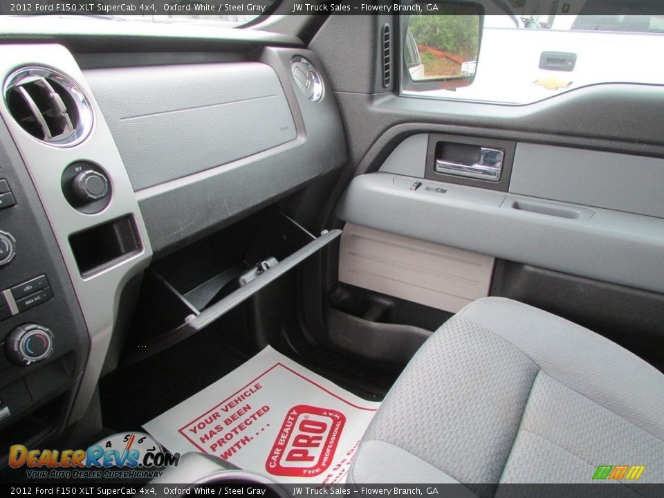 2012 Ford F150 XLT SuperCab 4x4 Oxford White / Steel Gray Photo #23