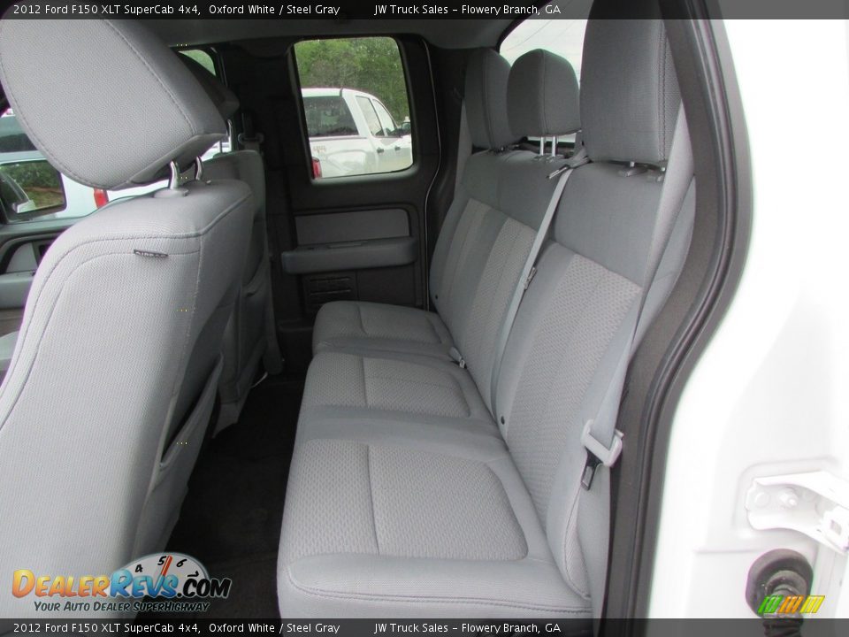 2012 Ford F150 XLT SuperCab 4x4 Oxford White / Steel Gray Photo #28