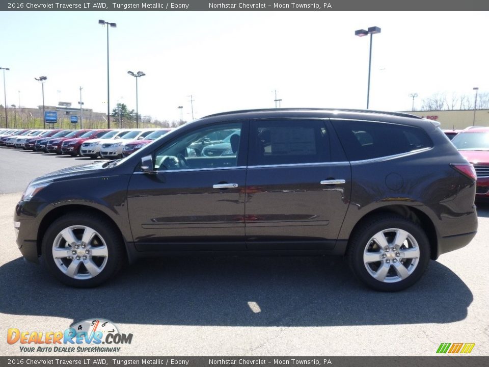 2016 Chevrolet Traverse LT AWD Tungsten Metallic / Ebony Photo #8