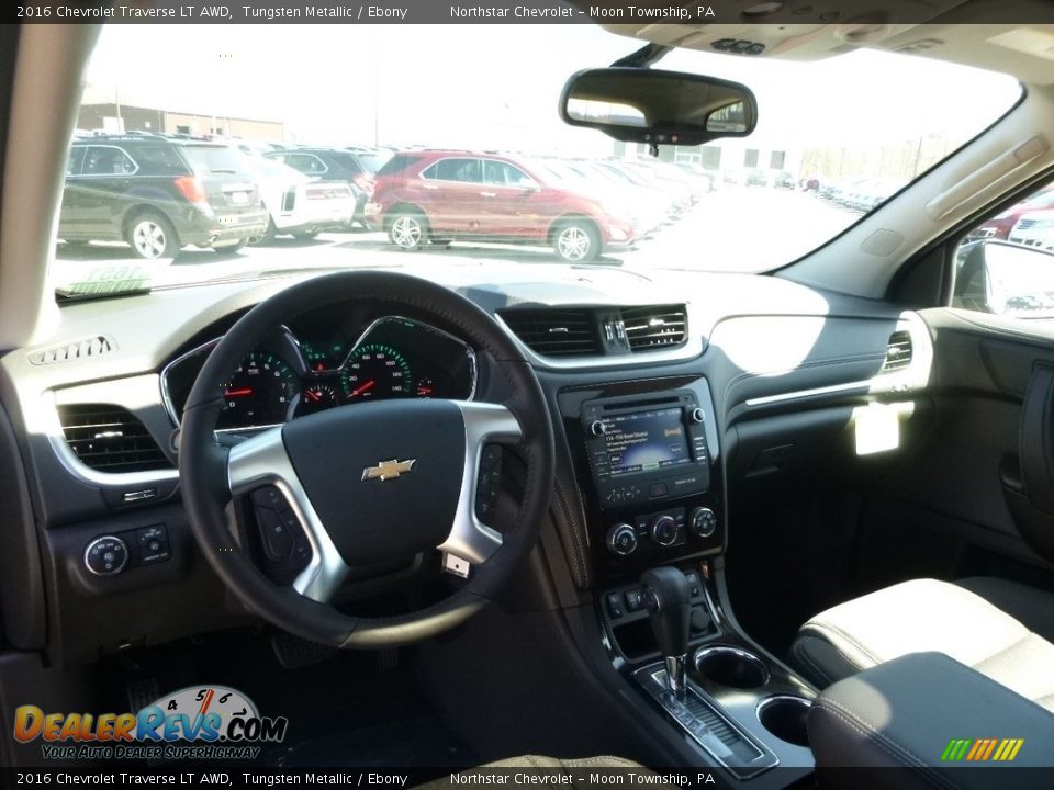 2016 Chevrolet Traverse LT AWD Tungsten Metallic / Ebony Photo #13