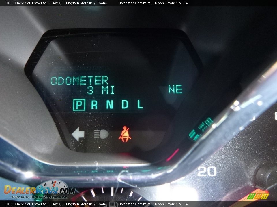 2016 Chevrolet Traverse LT AWD Tungsten Metallic / Ebony Photo #20