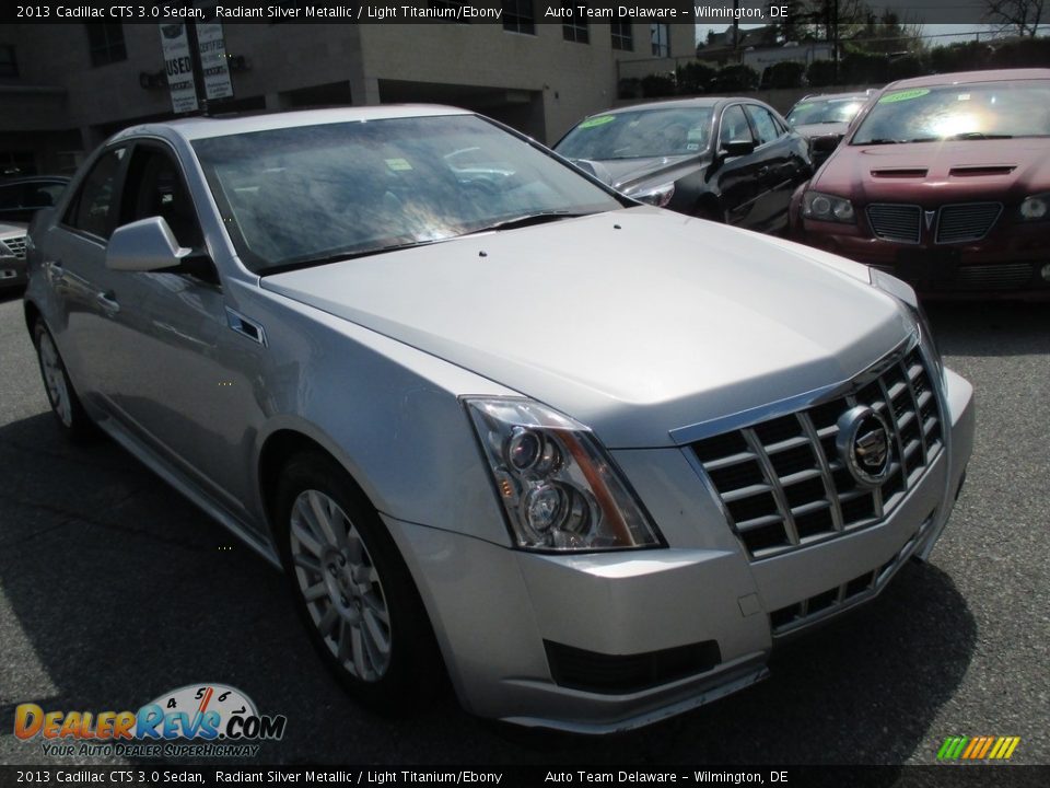 2013 Cadillac CTS 3.0 Sedan Radiant Silver Metallic / Light Titanium/Ebony Photo #8