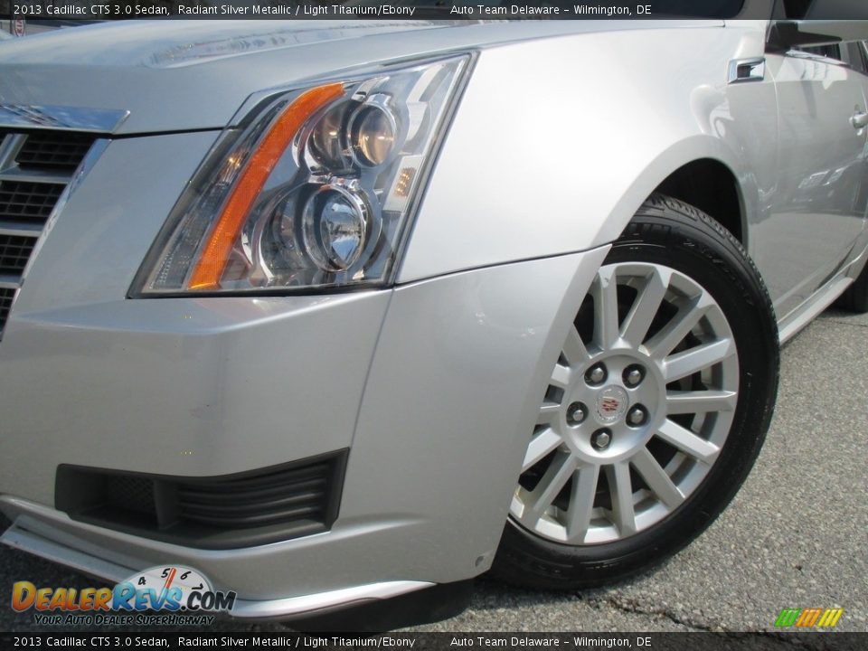 2013 Cadillac CTS 3.0 Sedan Radiant Silver Metallic / Light Titanium/Ebony Photo #24