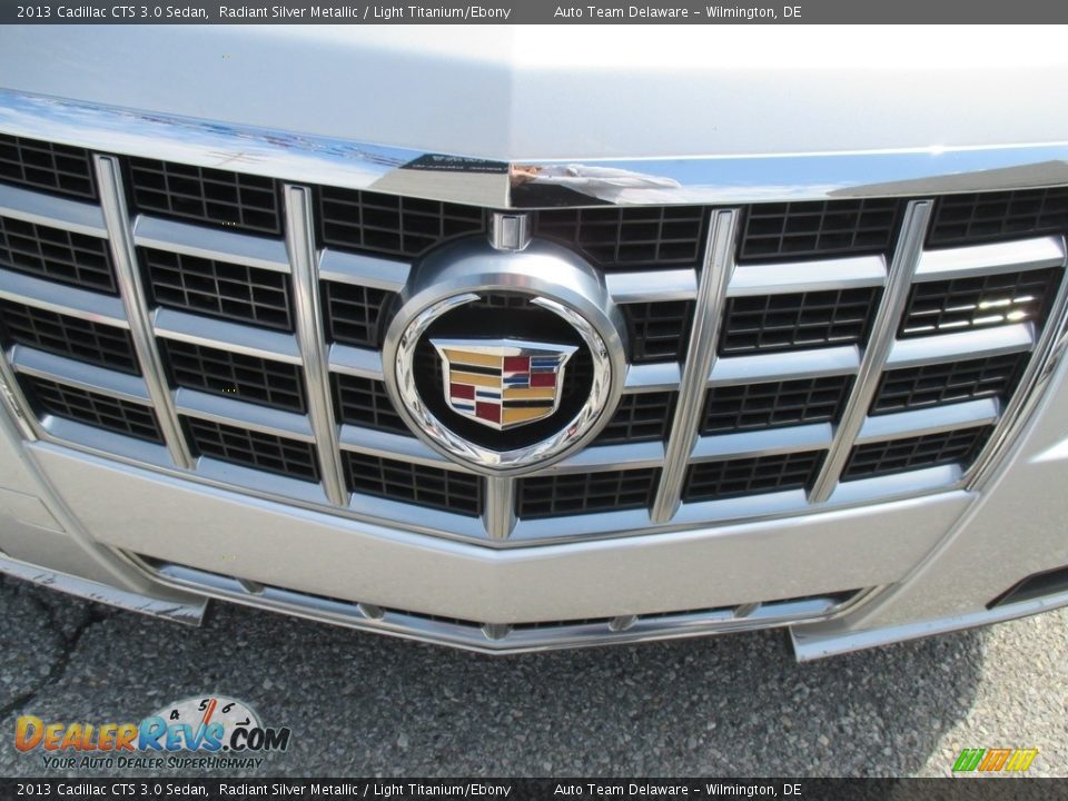 2013 Cadillac CTS 3.0 Sedan Radiant Silver Metallic / Light Titanium/Ebony Photo #25