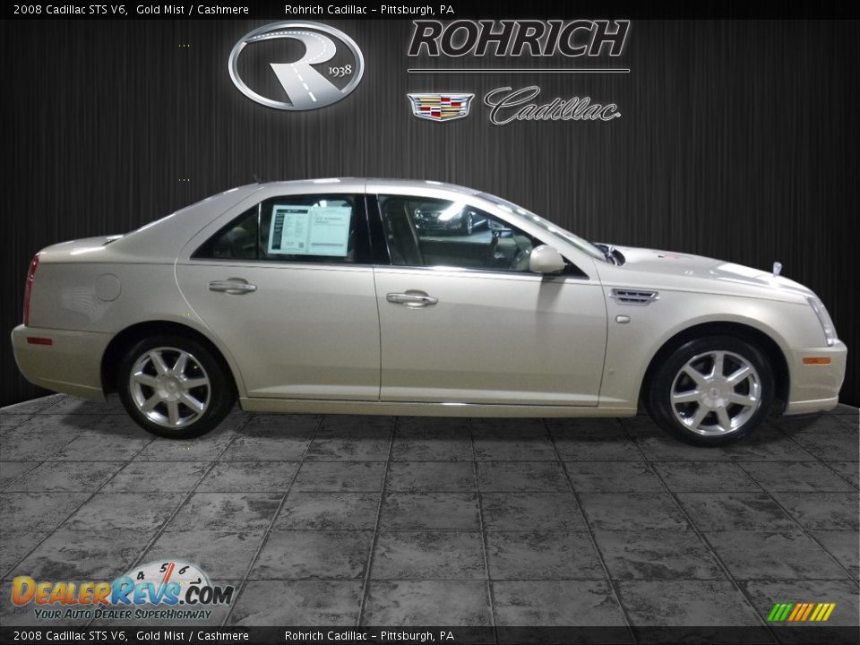 2008 Cadillac STS V6 Gold Mist / Cashmere Photo #2