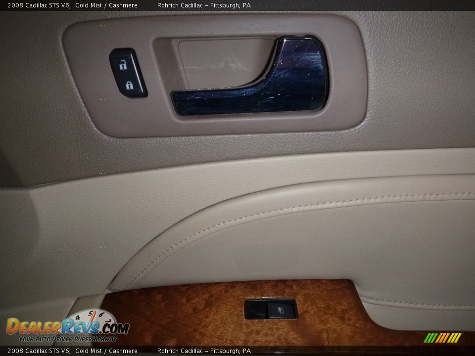 2008 Cadillac STS V6 Gold Mist / Cashmere Photo #10
