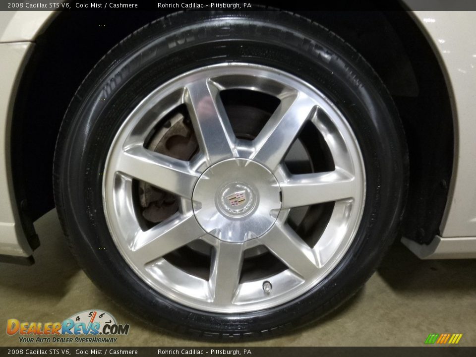 2008 Cadillac STS V6 Gold Mist / Cashmere Photo #14