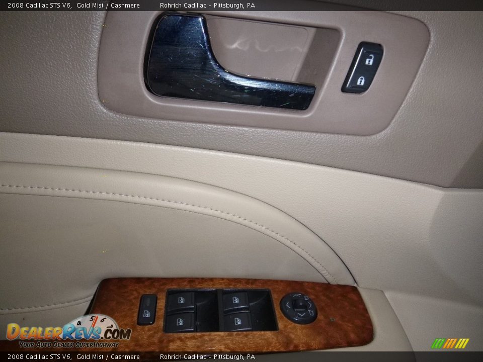 2008 Cadillac STS V6 Gold Mist / Cashmere Photo #17