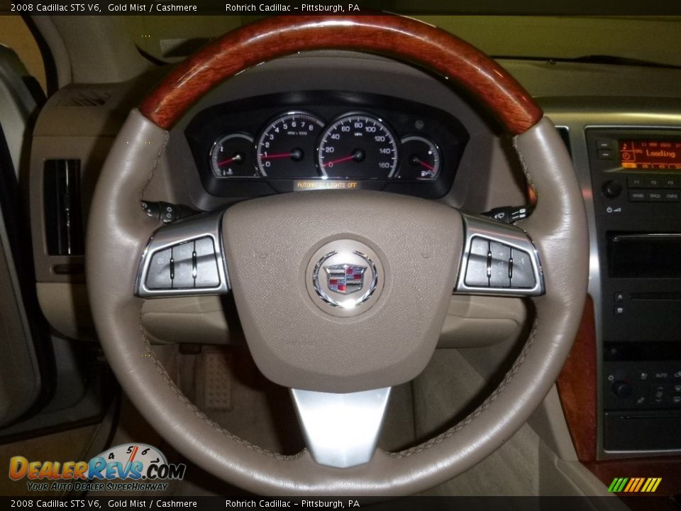 2008 Cadillac STS V6 Gold Mist / Cashmere Photo #20
