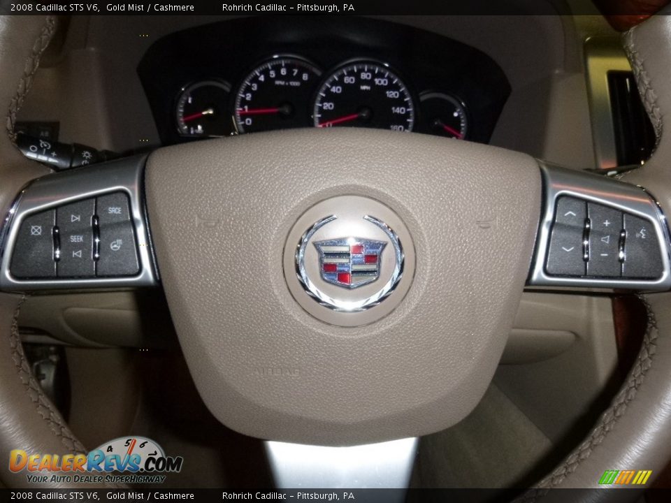 2008 Cadillac STS V6 Gold Mist / Cashmere Photo #21