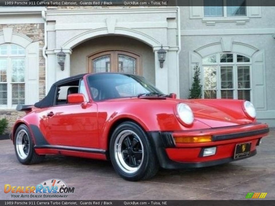 Front 3/4 View of 1989 Porsche 911 Carrera Turbo Cabriolet Photo #7