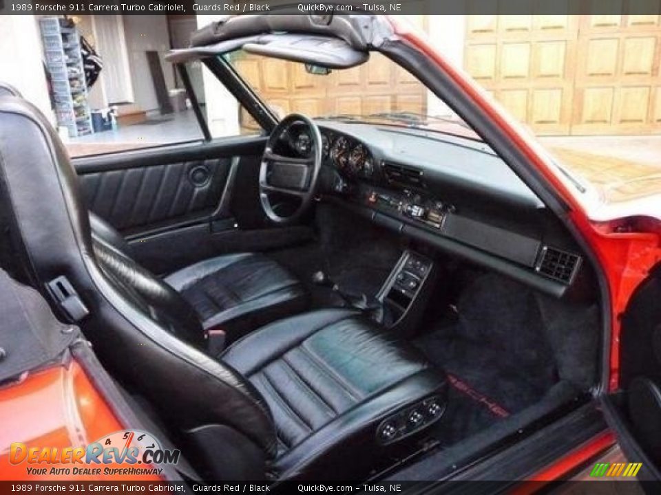 1989 Porsche 911 Carrera Turbo Cabriolet Guards Red / Black Photo #12