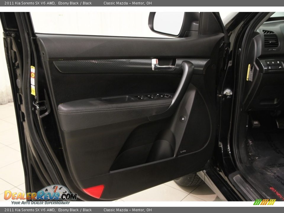 2011 Kia Sorento SX V6 AWD Ebony Black / Black Photo #4