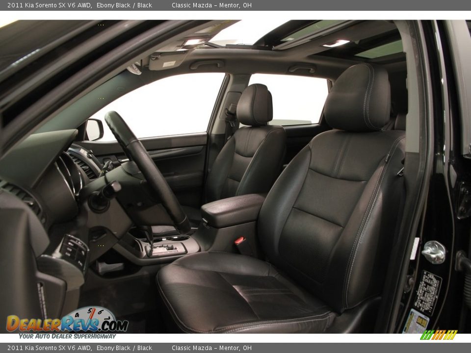 2011 Kia Sorento SX V6 AWD Ebony Black / Black Photo #5
