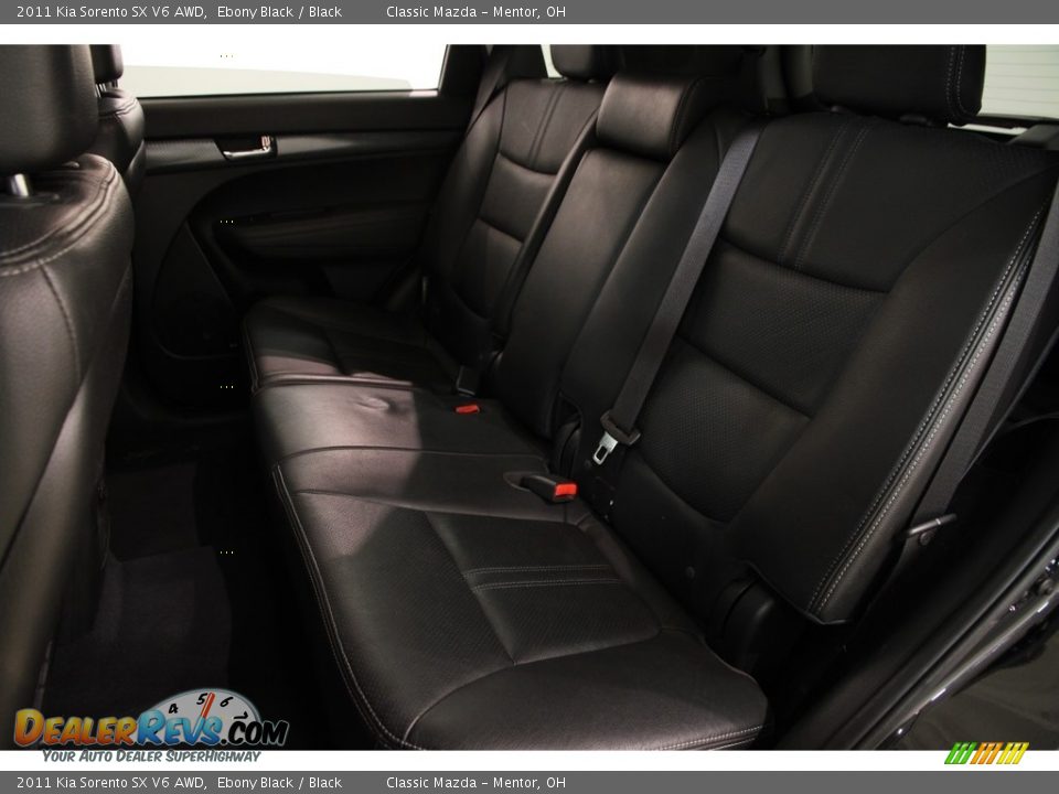 2011 Kia Sorento SX V6 AWD Ebony Black / Black Photo #16