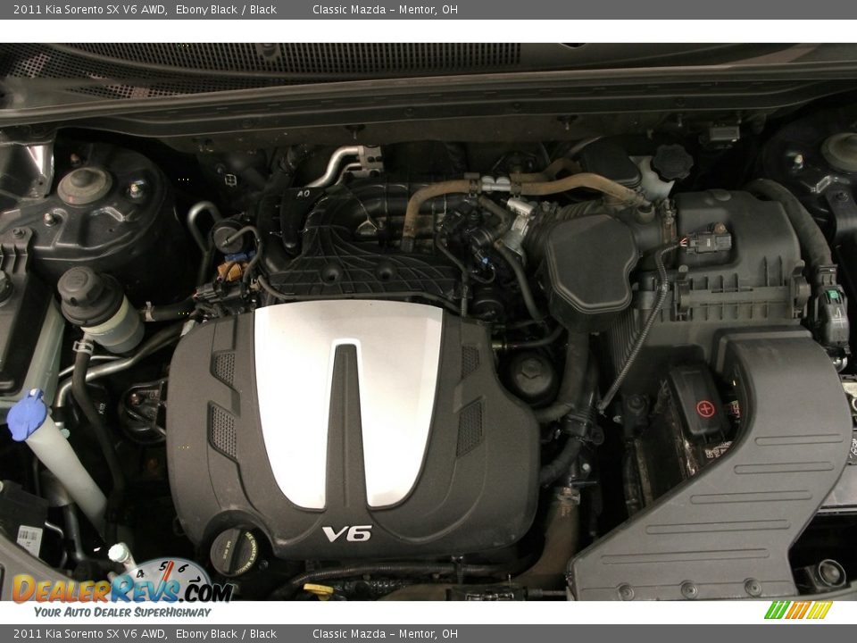 2011 Kia Sorento SX V6 AWD Ebony Black / Black Photo #18