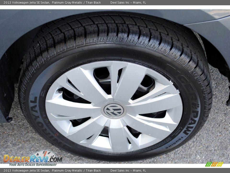 2013 Volkswagen Jetta SE Sedan Platinum Gray Metallic / Titan Black Photo #8