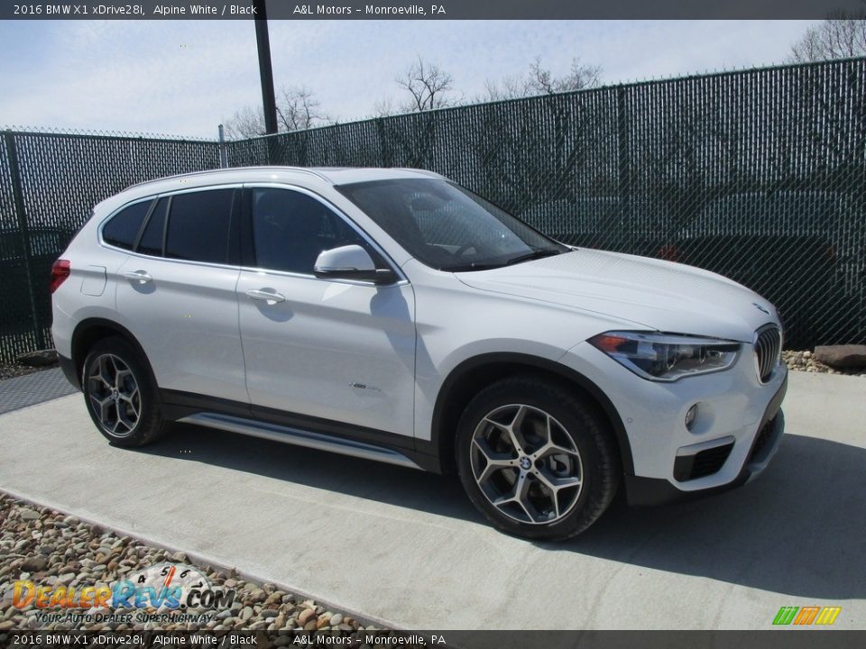2016 BMW X1 xDrive28i Alpine White / Black Photo #1