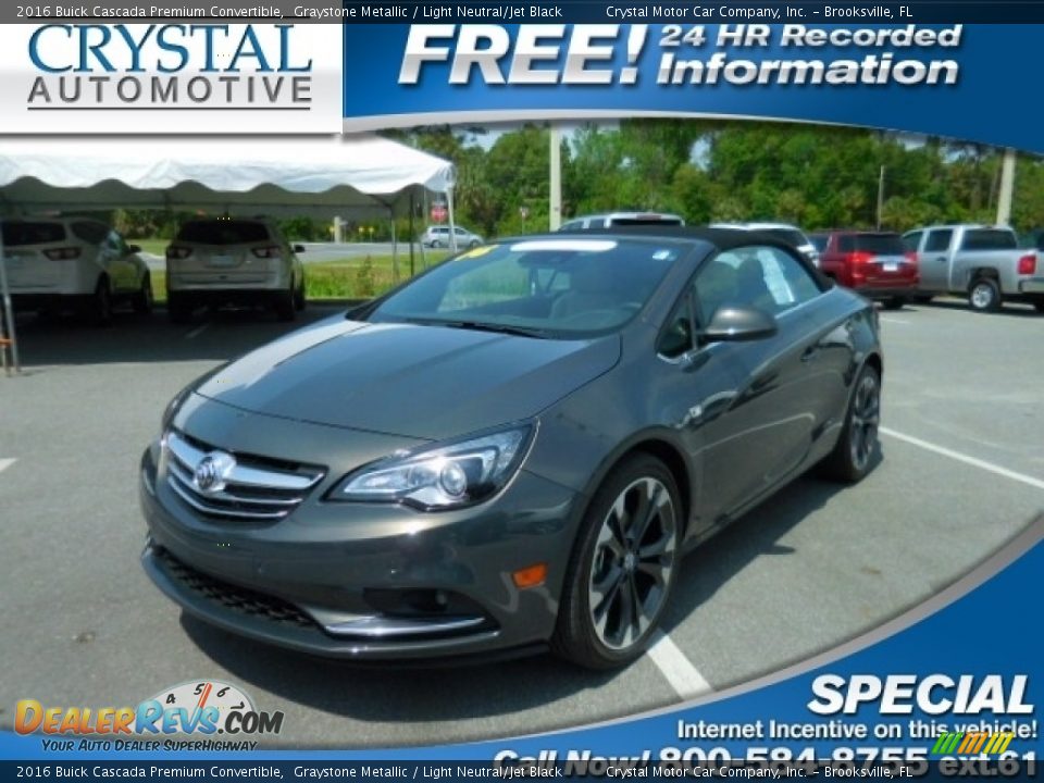 2016 Buick Cascada Premium Convertible Graystone Metallic / Light Neutral/Jet Black Photo #1