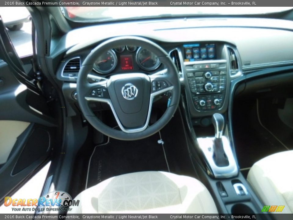 Light Neutral/Jet Black Interior - 2016 Buick Cascada Premium Convertible Photo #6
