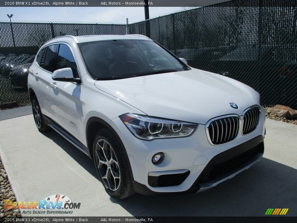 2016 BMW X1 xDrive28i Alpine White / Black Photo #5