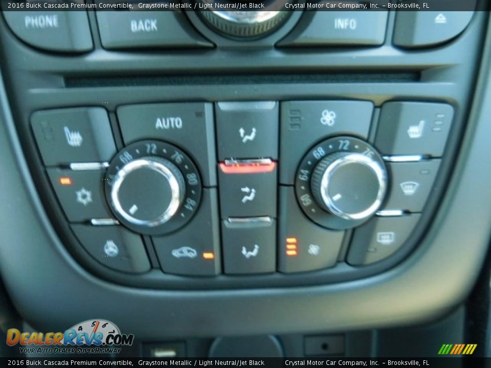 Controls of 2016 Buick Cascada Premium Convertible Photo #20