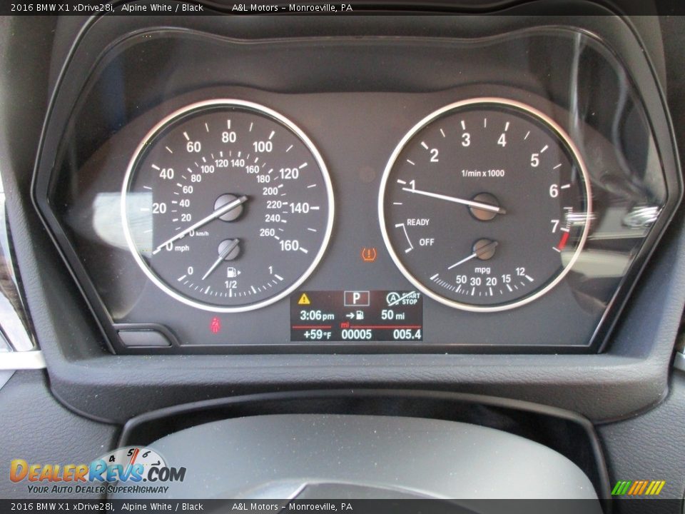 2016 BMW X1 xDrive28i Alpine White / Black Photo #20