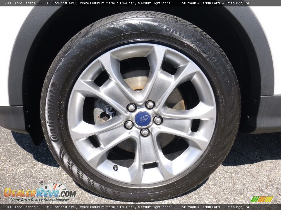 2013 Ford Escape SEL 1.6L EcoBoost 4WD White Platinum Metallic Tri-Coat / Medium Light Stone Photo #5