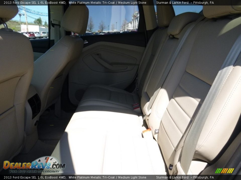 2013 Ford Escape SEL 1.6L EcoBoost 4WD White Platinum Metallic Tri-Coat / Medium Light Stone Photo #8