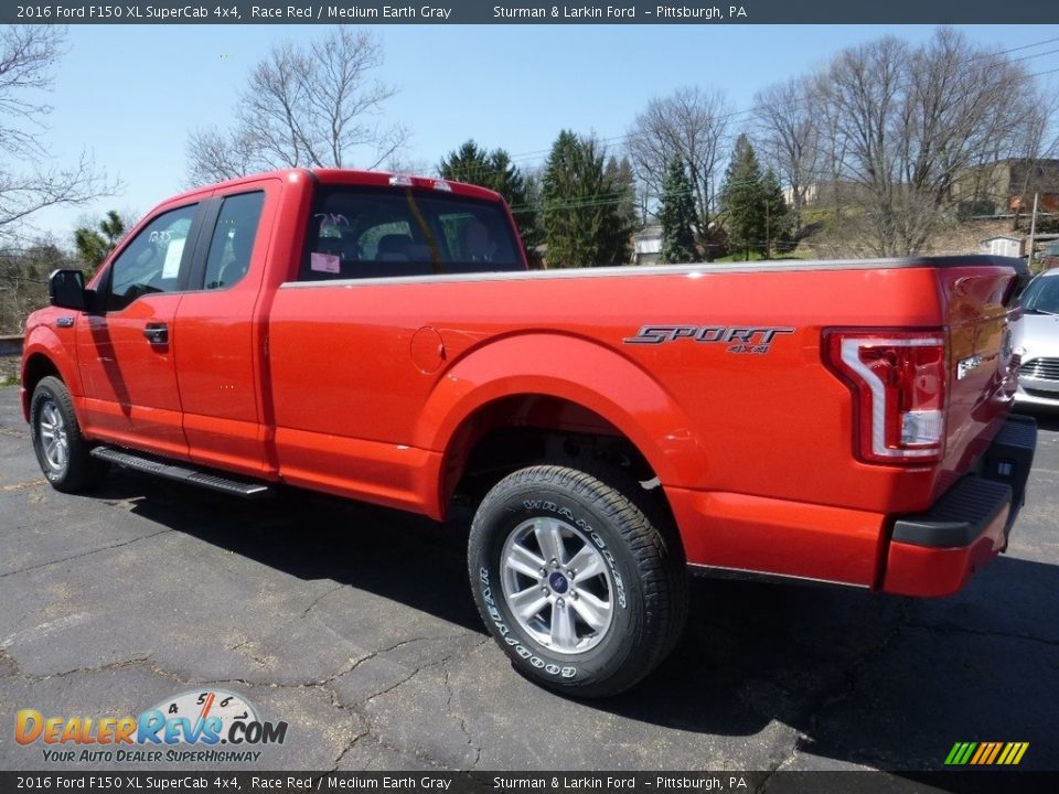Race Red 2016 Ford F150 XL SuperCab 4x4 Photo #4