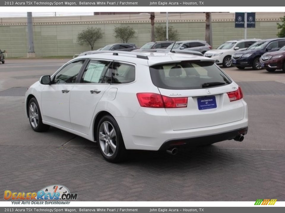 2013 Acura TSX Technology Sport Wagon Bellanova White Pearl / Parchment Photo #5