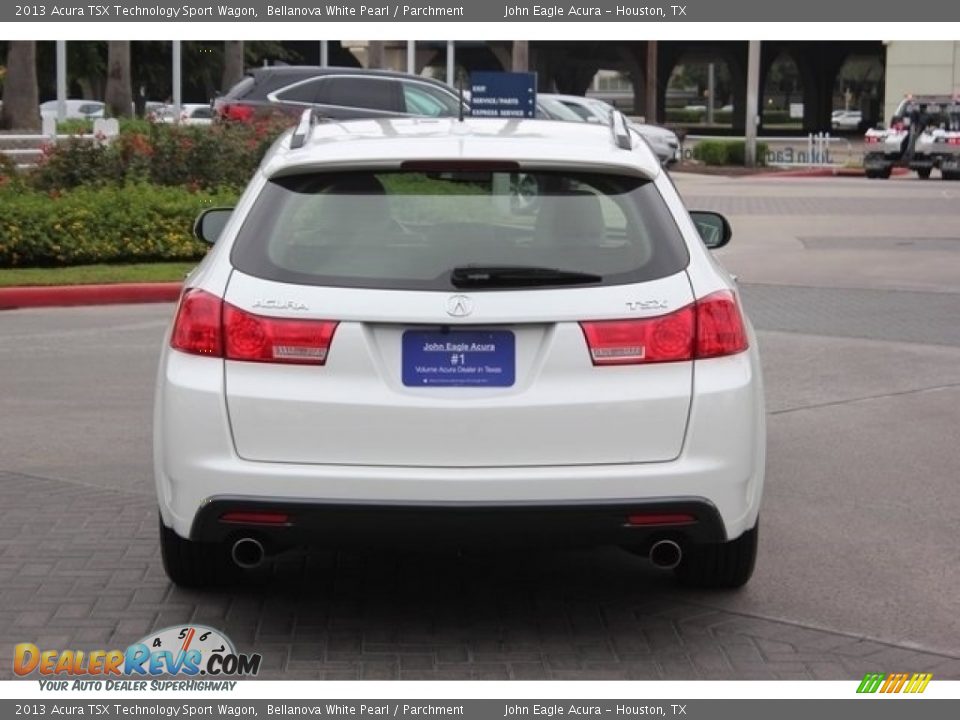 2013 Acura TSX Technology Sport Wagon Bellanova White Pearl / Parchment Photo #6