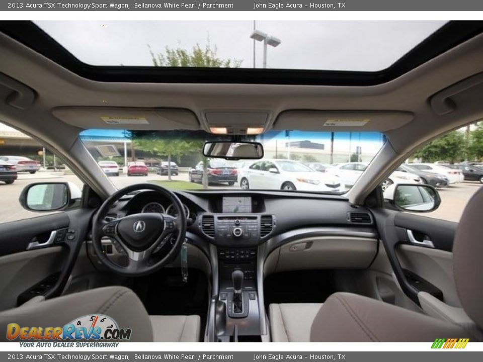 Parchment Interior - 2013 Acura TSX Technology Sport Wagon Photo #9